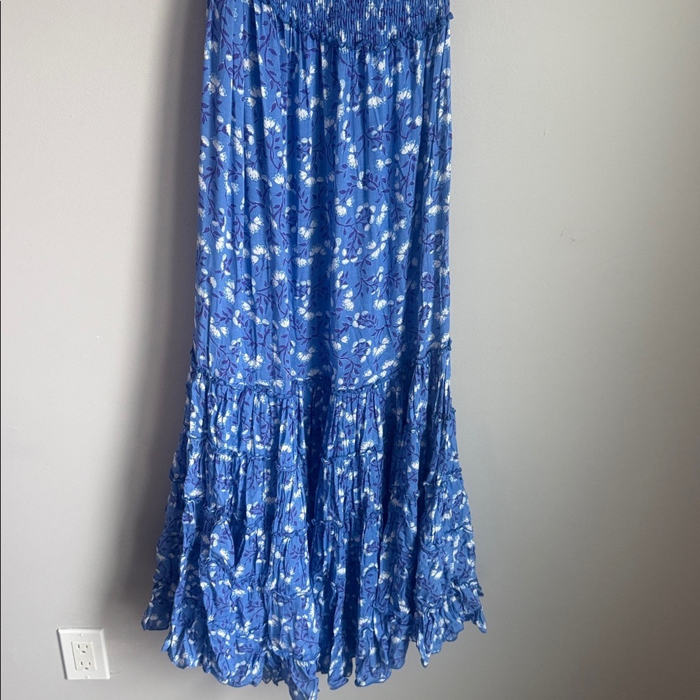 Poupette St Barth Soledad Maxi Dress in Royal Cerise Small - Picture 7 of 11